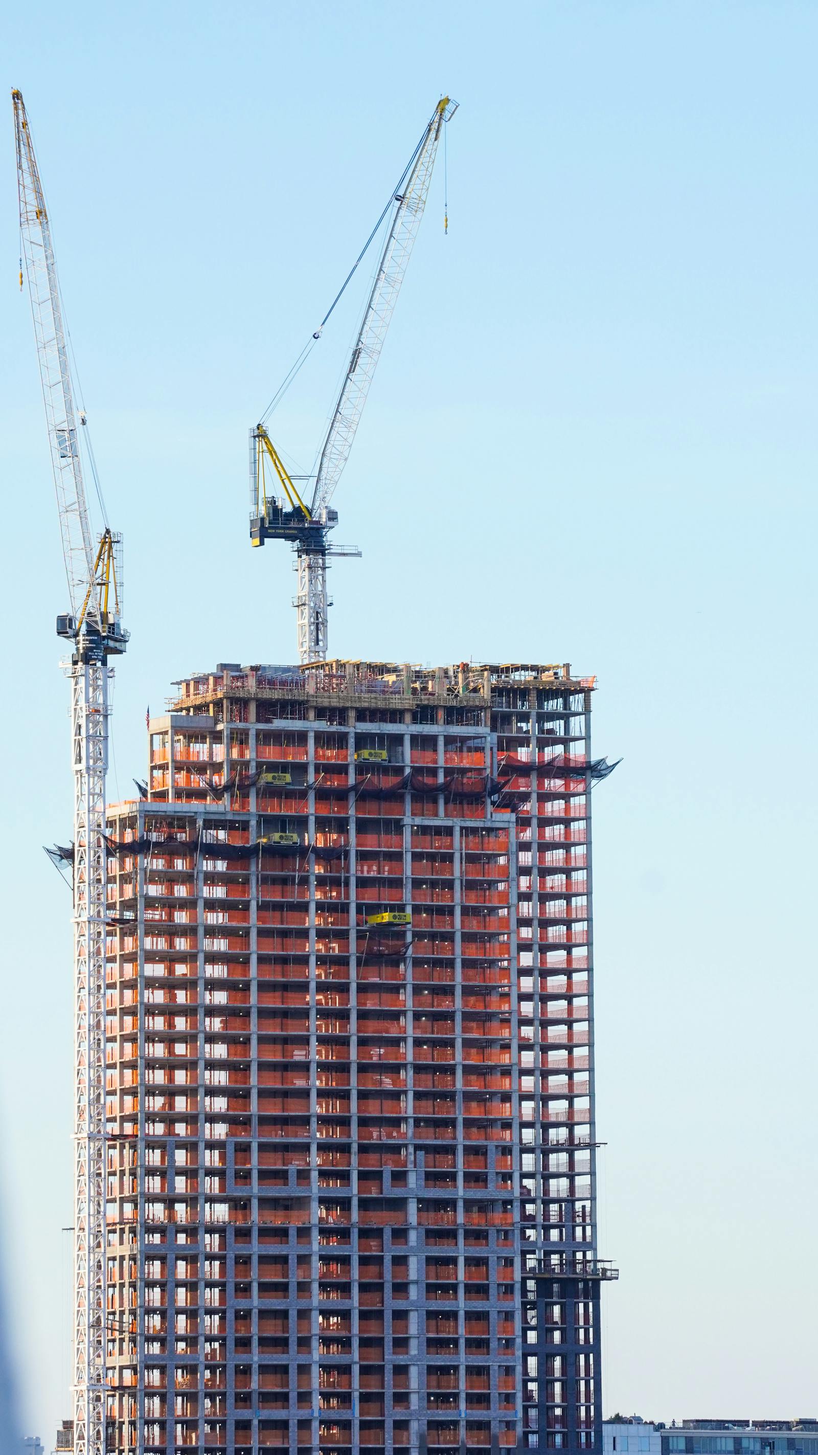 Construction site of a new-build project in Belgium